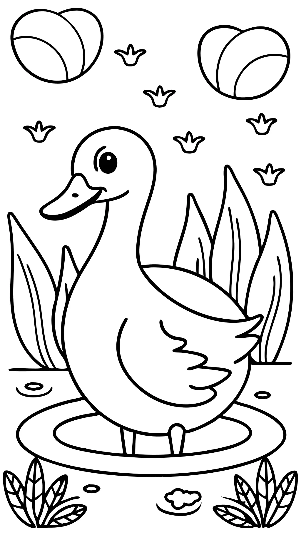 coloriages de canard gratuit